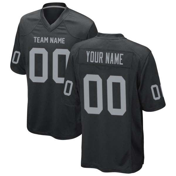 Raiders Football Jersey Custom Stitched Name & Number Black/White Style08022401