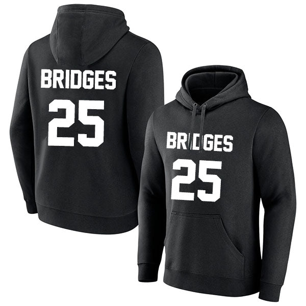 Mikal Bridges 25 Pullover Hoodie Black Style08092565