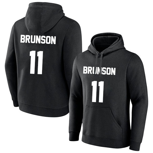 Jalen Brunson 11 Pullover Hoodie Black Style08092564
