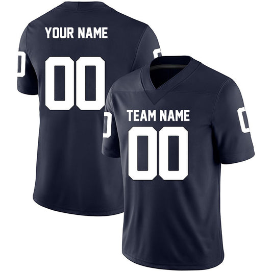 Football Stitched Custom Jersey - Navy / Font White Style23042205b