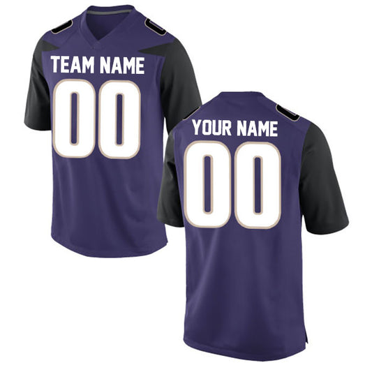 Football Stitched Custom Jersey - Purple / Font White Style23042209