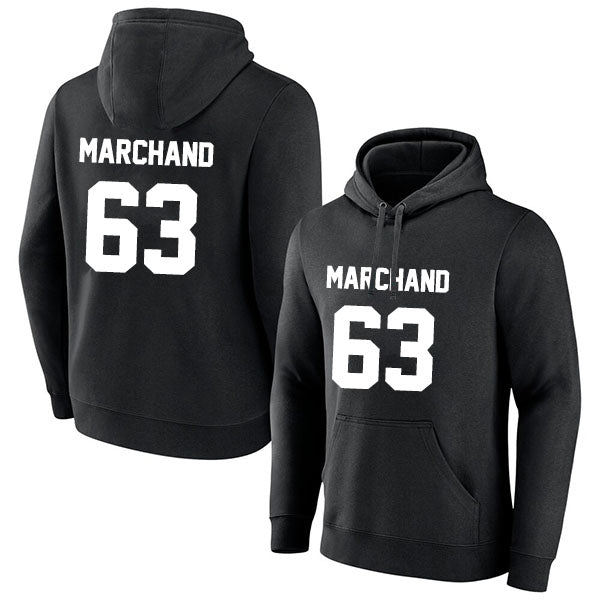 Brad Marchand 63 Pullover Hoodie Black Style08092673