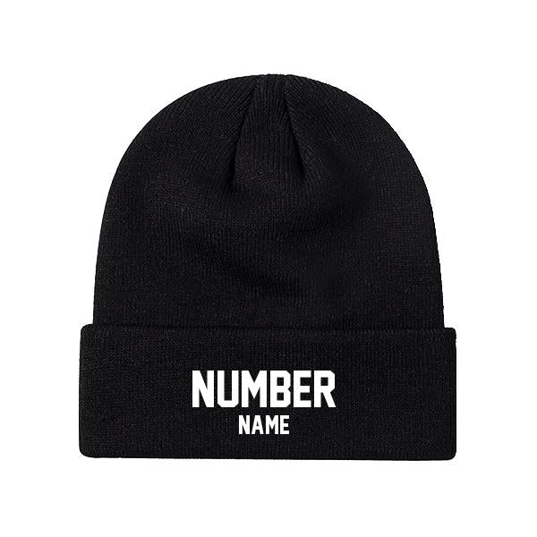 Customized Knit Hat - Black