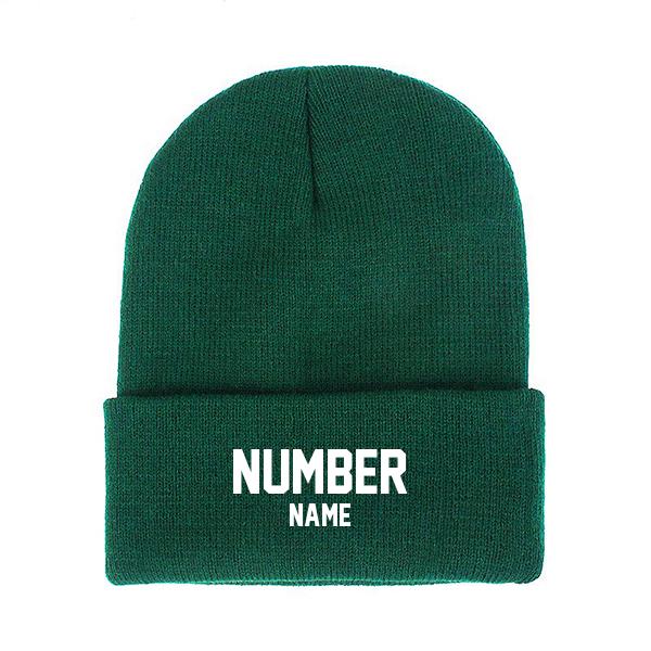 Customized Knit Hat - Green
