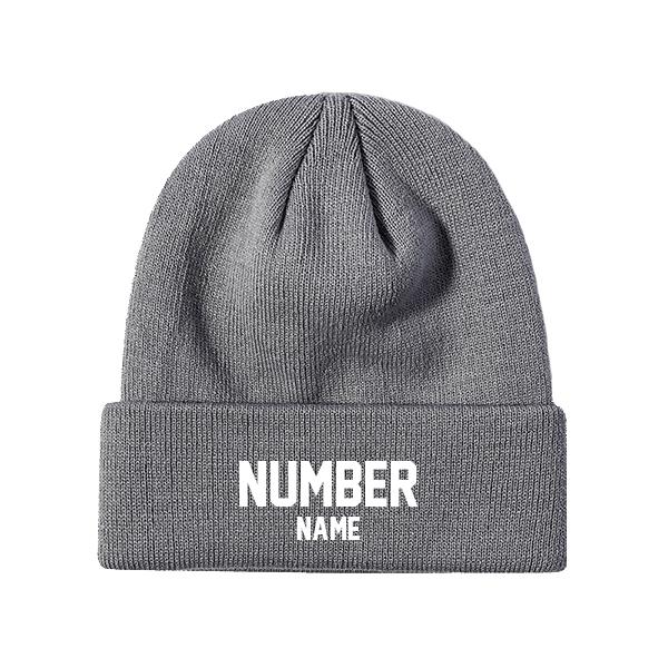 Customized Knit Hat - Grey Style2