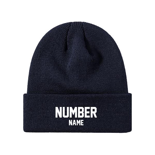 Customized Knit Hat - Navy
