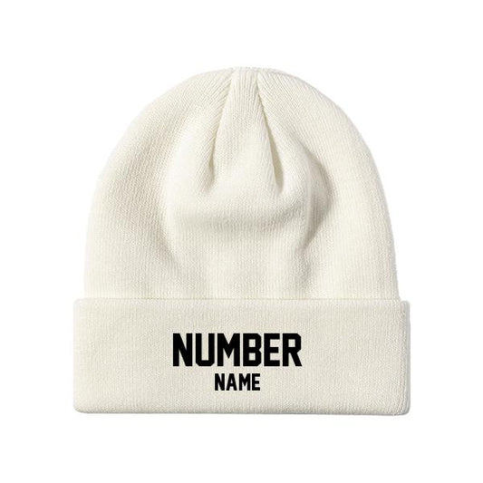 Customized Knit Hat - White