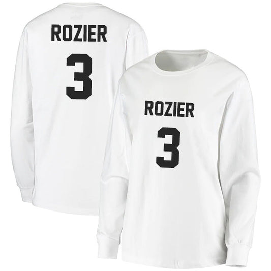 Terry Rozier 3 Long Sleeve Tshirt Black/White Style08092792