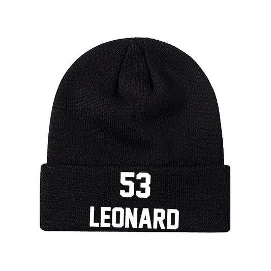 Indianapolis Leonard 53 Knit Hat Black/Blue/White Style08092477