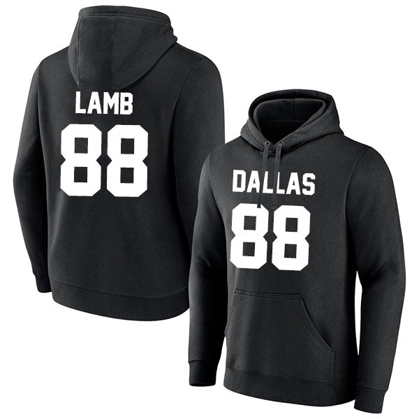 Dallas Lamb 88 Pullover Hoodie Black Style08092315