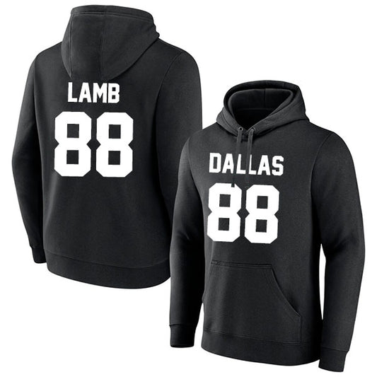 Dallas Lamb 88 Pullover Hoodie Black Style08092315