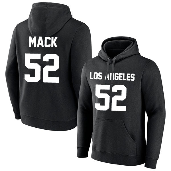 Los Angeles Mack 52 Pullover Hoodie Black Style08092334