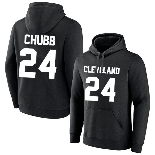 Cleveland Chubb 24 Pullover Hoodie Black Style08092338