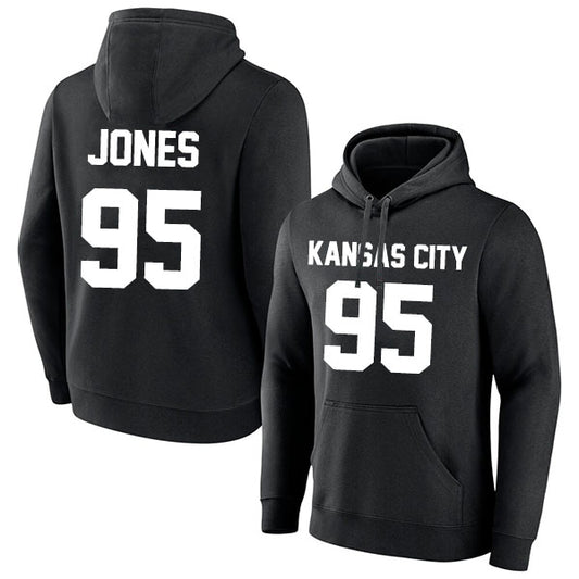 Kansas City Jones 95 Pullover Hoodie Black Style08092327