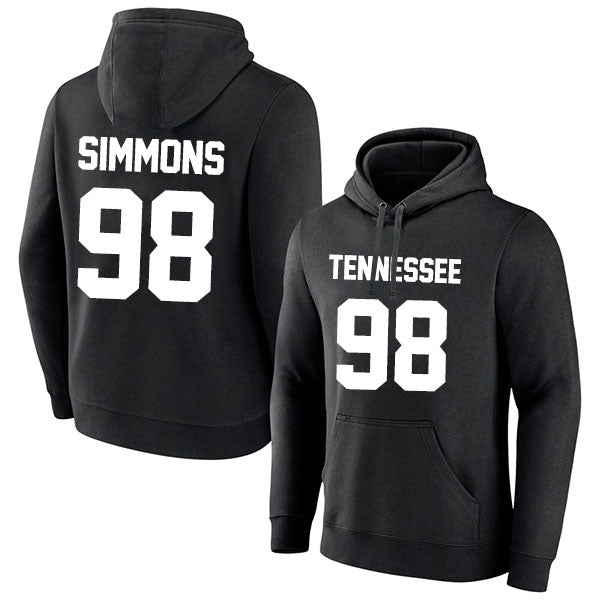 Tennessee Simmons 98 Pullover Hoodie Black Style08092322