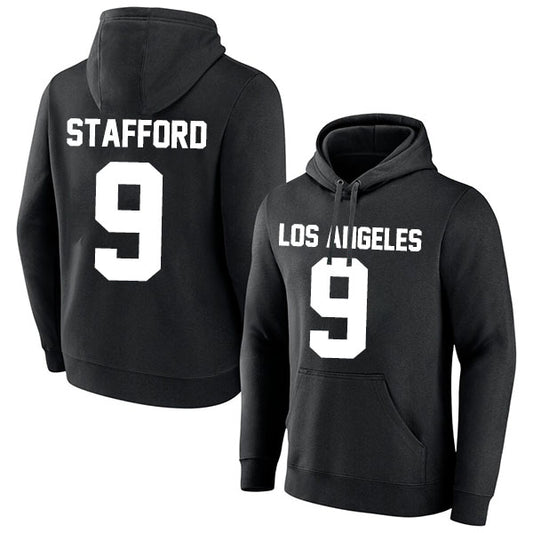 Los Angeles Stafford 9 Pullover Hoodie Black/Blue Style08092314