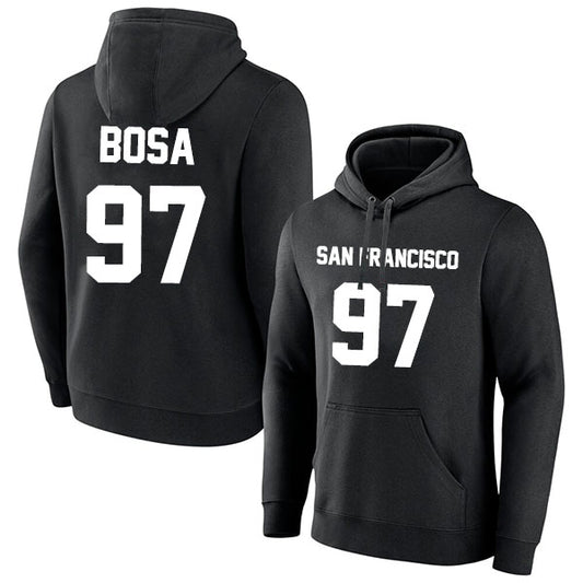 San Francisco Bosa 97 Pullover Hoodie Black Style08092300