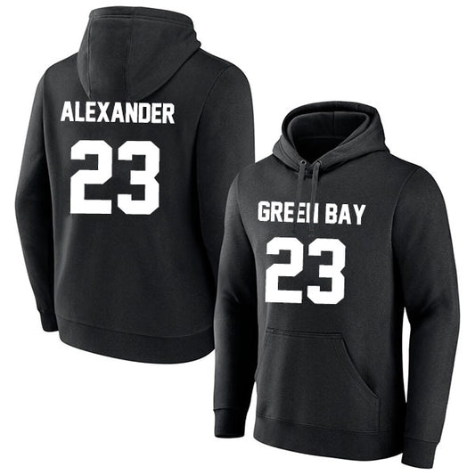 Green Bay Alexander 23 Pullover Hoodie Black/Green Style08092316