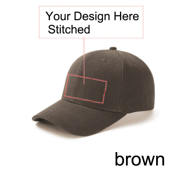 Customized Stitched Curved Adjustable Baseball Cap