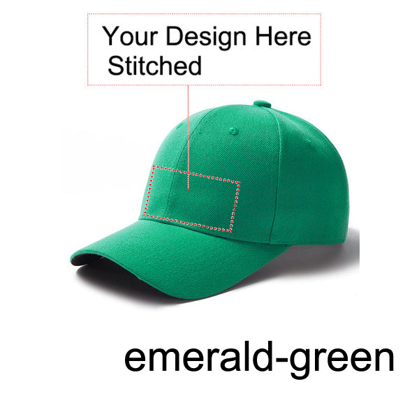 Customized Stitched Curved Adjustable Baseball Cap
