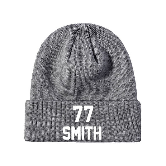 Dallas Smith 77 Knit Hat Black/Gray/Navy/White Style08092489