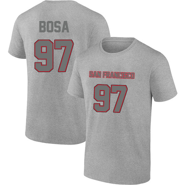 Cleveland Bosa 97 Short Sleeve Tshirt Red/White/Black/Grey Style03092210