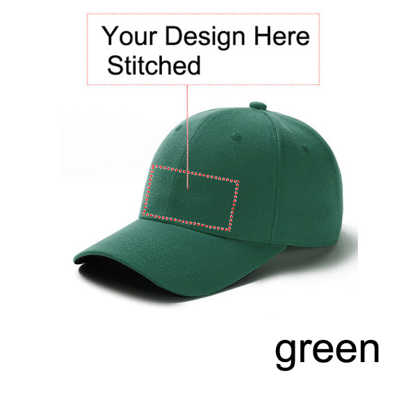 Customized Stitched Curved Adjustable Baseball Cap