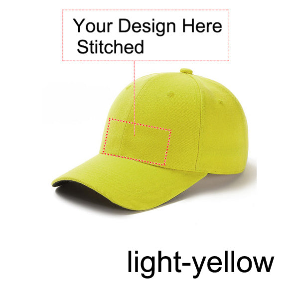 Customized Stitched Curved Adjustable Baseball Cap