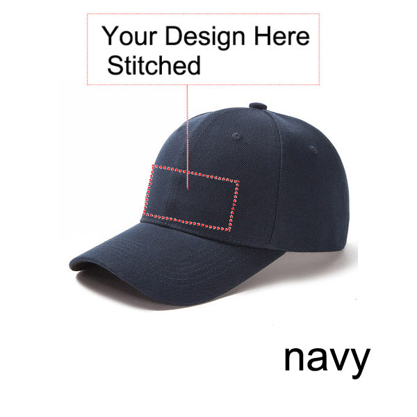 Customized Stitched Curved Adjustable Baseball Cap