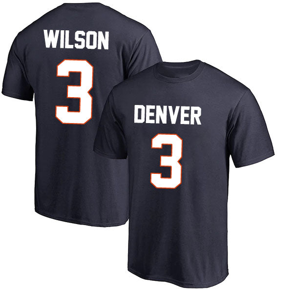 Denver Wilson 3 Short Sleeve Tshirt Navy/Orange/White Style08092280