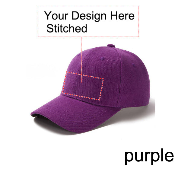Customized Stitched Curved Adjustable Baseball Cap