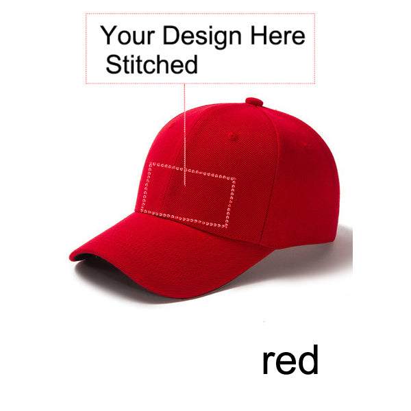 Customized Stitched Curved Adjustable Baseball Cap
