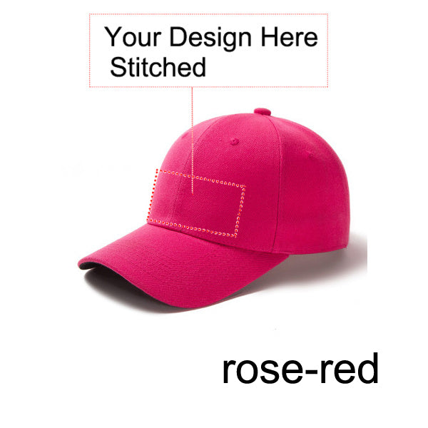 Customized Stitched Curved Adjustable Baseball Cap