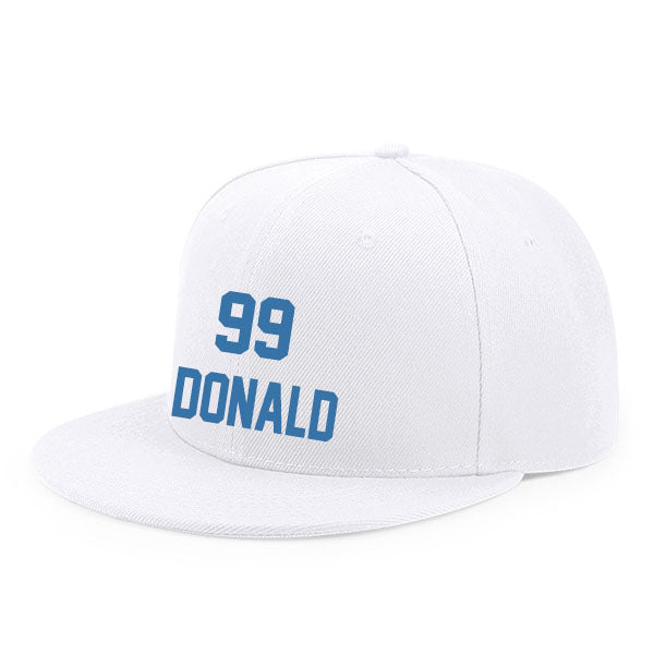 Los Angeles Donald 99 Flat Adjustable Baseball Cap Black/Gray/Blue/White Style08092342
