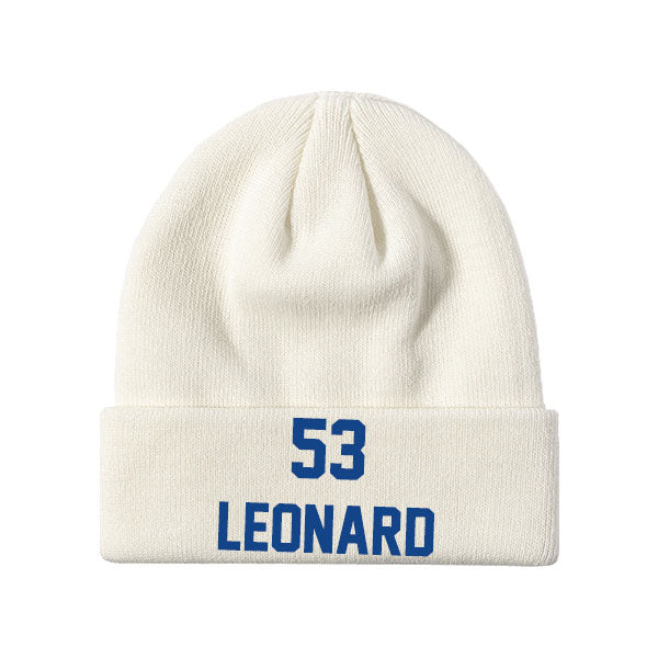 Indianapolis Leonard 53 Knit Hat Black/Blue/White Style08092477