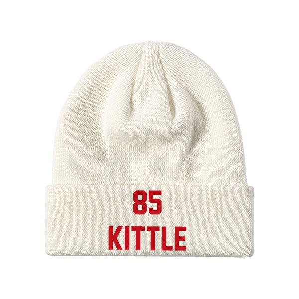 San Francisco Kittle 85 Knit Hat Black/Gray/Red/White Style08092397