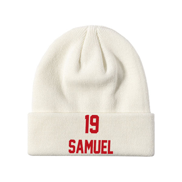 San Francisco Samuel 19 Knit Hat Black/Red/Gray/White Style08092452