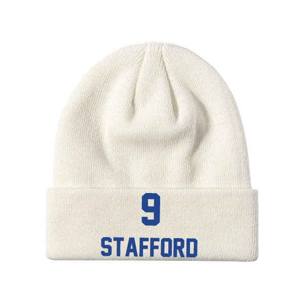 Los Angeles Stafford 9 Knit Hat Black/Blue/Gray/White Style08092493