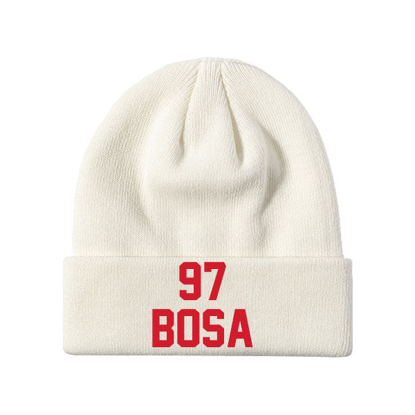 San Francisco Bosa 97 Knit Hat Black/Red/Gray/White Style08092391