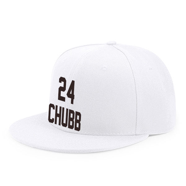 Cleveland Chubb 24 Flat Adjustable Baseball Cap Black/Brown/White Style08092445
