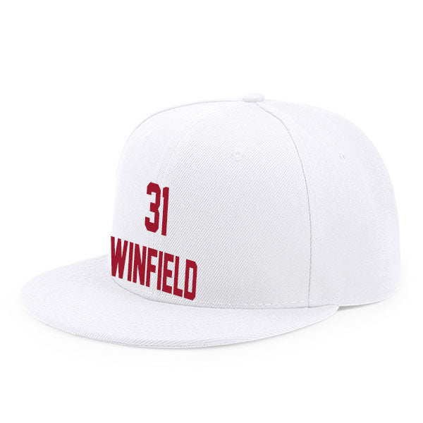 Tampa Bay Winfield 31 Flat Adjustable Baseball Cap Black/Red/Gray/White Style08092447