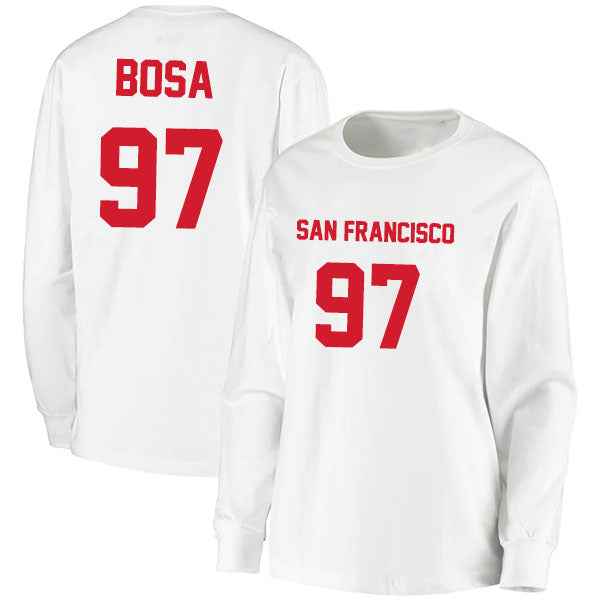 San Francisco Bosa 97 Long Sleeve Tshirt Black/Red/Gray/White Style08092225