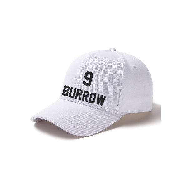 Cincinnati Burrow 9 Curved Adjustable Baseball Cap Black/Orange/White Style08092408