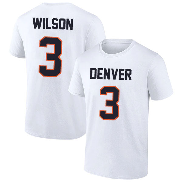 Denver Wilson 3 Short Sleeve Tshirt Navy/Orange/White Style08092280
