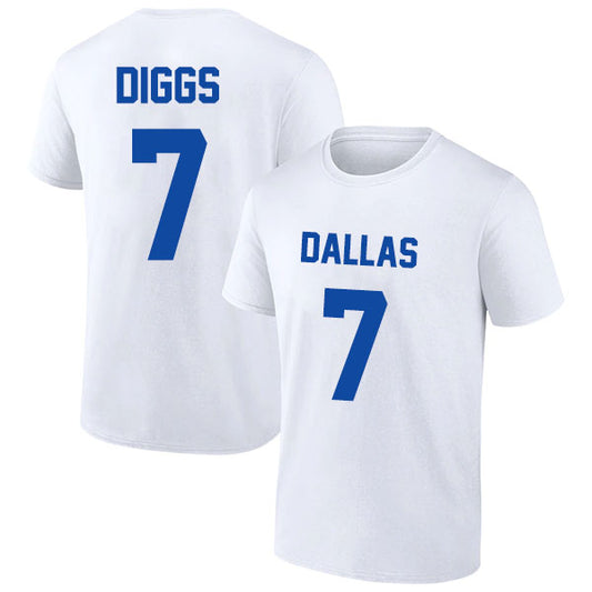 Dallas Diggs 7 Short Sleeve Tshirt Navy/White/Grey Style03092214