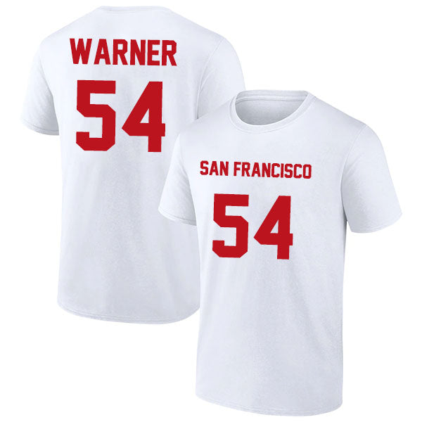 San Francisco Warner 54 Short Sleeve Tshirt Black/Gray/Red/White Style08092276