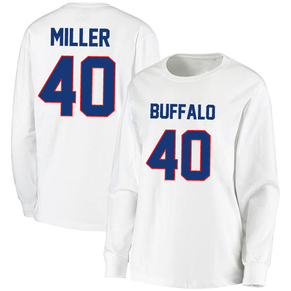 Buffalo Miller 40 Long Sleeve Tshirt Blue/Red/White Style08092241