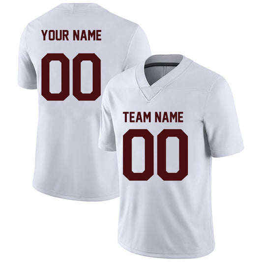 Football Custom Jersey Stitched Name & Number Red/White/Black Style07102301