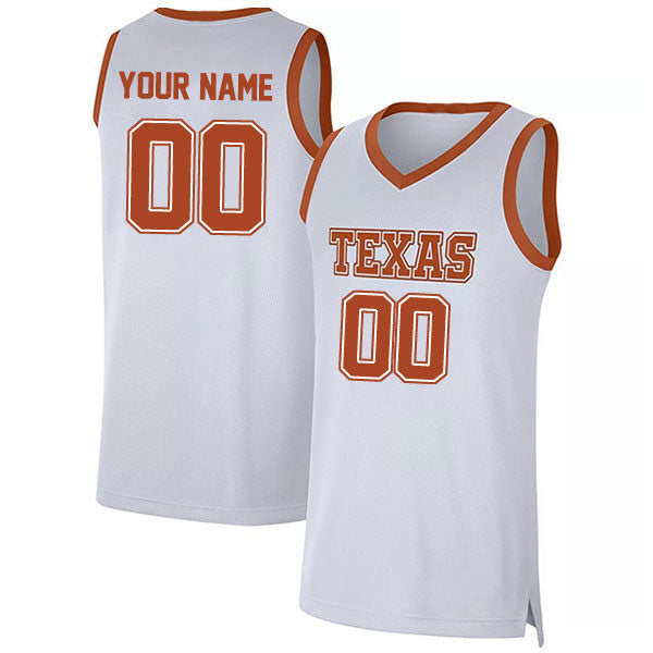 Basketball Custom Texas Longhorns Jersey Stitched Name & Number Style11232301