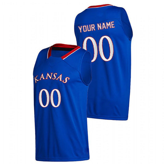 Basketball Custom Kansas Jayhawks Jersey Stitched Name & Number Style11222302